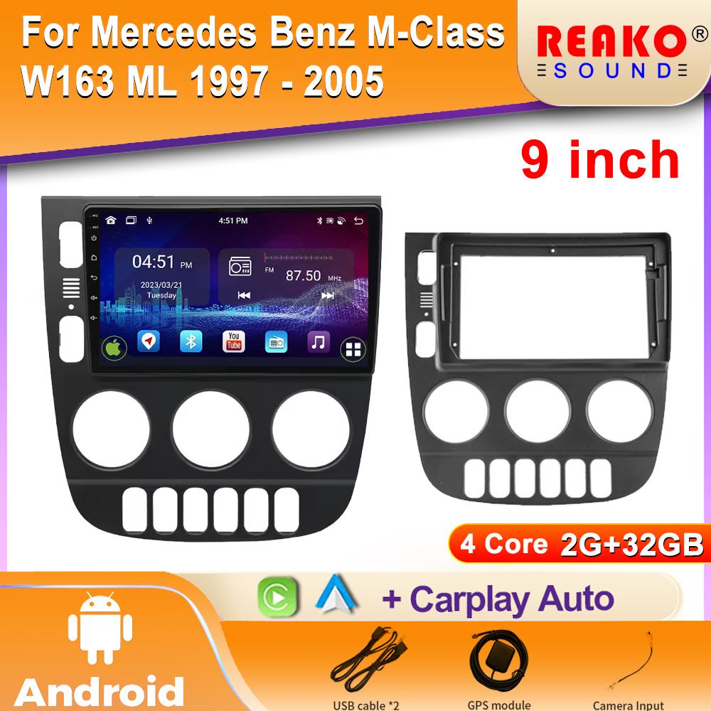 

Для Mercedes Benz M-Class W163 ML 1997 - 2005 Android Car Radio Multimedia DVD Player Stereo Navigation GPS Autoradio Audio 4 core 2GB+32GB carplay