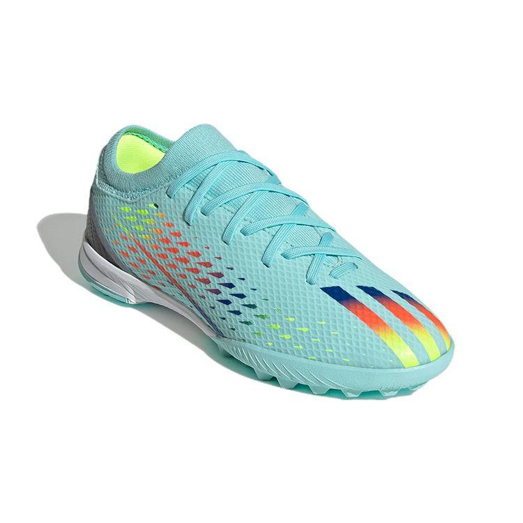 Adidas X Speedportal Round Toe Lace-Up Low-Top Kids Soccer Shoes Kids Soccer Shoes Blue GW8490