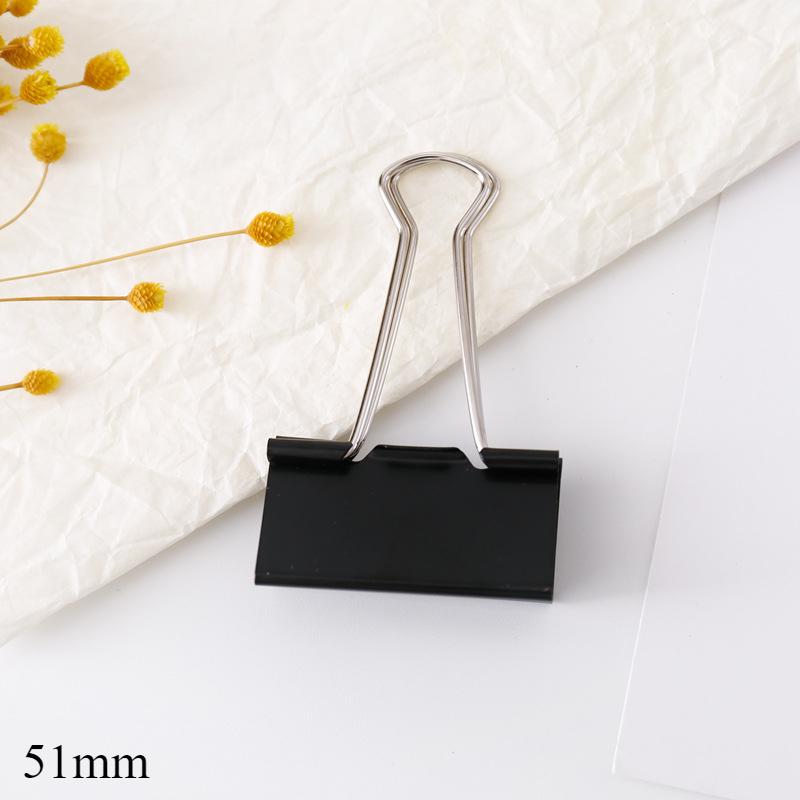 12 Pcs Binder Clips Foldback Clips 25mm/32mm/41mm/51mm Foldback Clamps Money Paper Clamps Writing Paper Clips for School