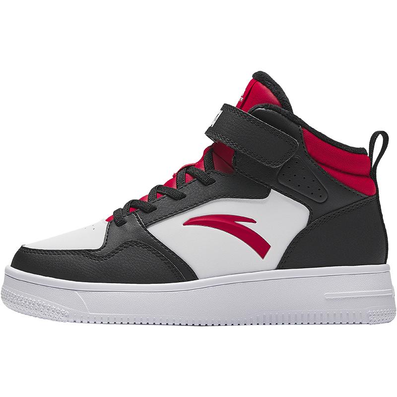 Anta Kids Synthetic Leather Outdoor Series Fleece Lightweight Shock Absorbing Warm High-Top Kids Skate Shoes Kids Skate Shoes A12446939-1