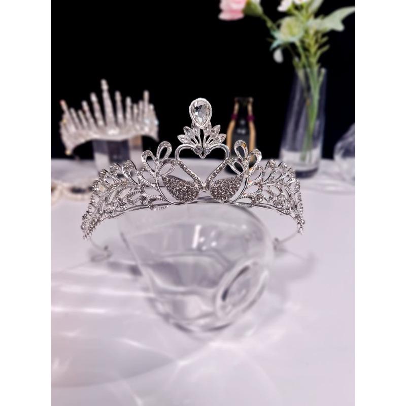 Children's Crown Tiara Girls Performance Catwalk Dress Accessories Princess Girls Birthday Crystal Crown Hair Accessories