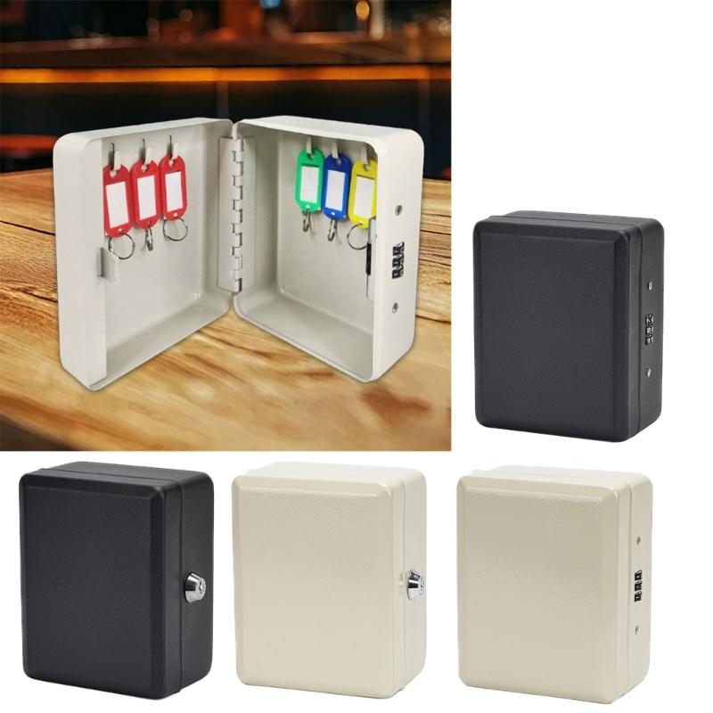 Modern Key Locking Box for Indoor Outdoor Use Combination Code Protections and Large Capacity Storage