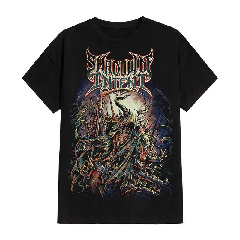 

Melody Bands Intent Shadow BLACKOUT DARK ROCK LOOSESHIRT TSHIRT 4XL