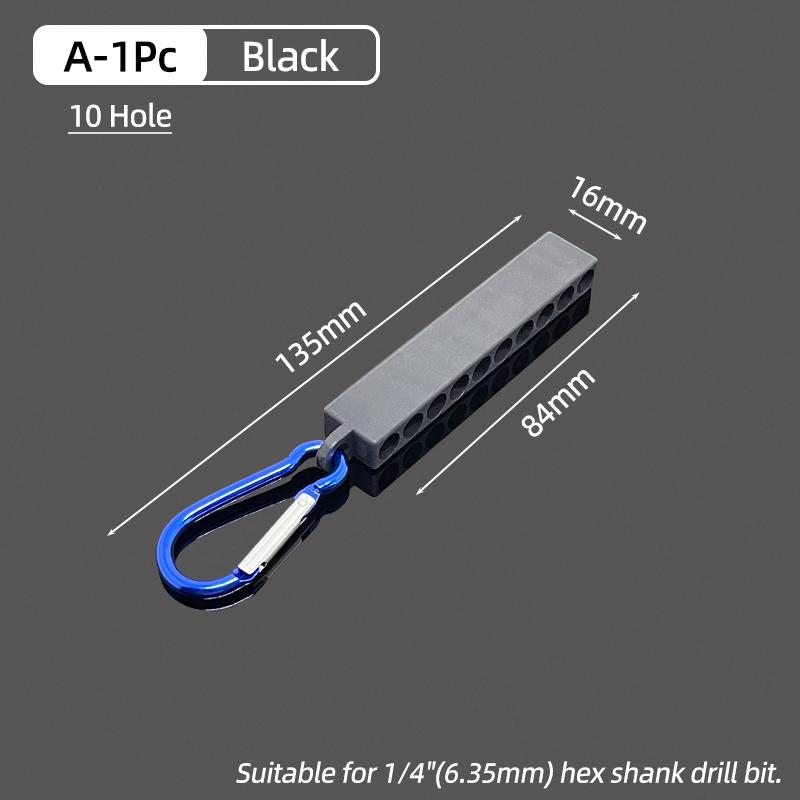 

1/4” Hex Shank Screwdriver Bit Holder Portable 10/22 Holes Storage Case Organizer Screw Driver Head Drill Bits Stand Case Tools