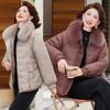 Winter down padded jacket short fur collar new padded jacket thickened warm padded jacket