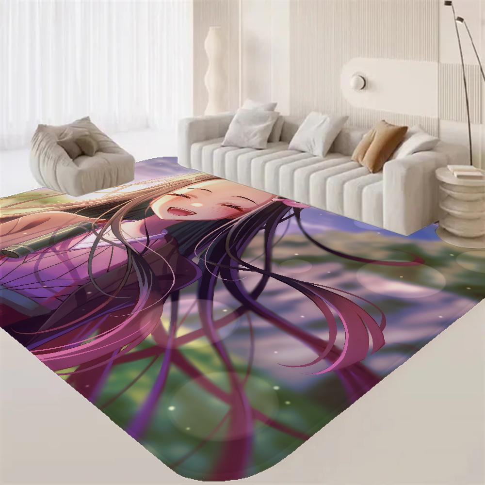 Kamado Nezuko Demon S-Slayer Bathroom Mat Anti-slip Absorb Water Long Strip Cushion Bedroon Mat Hotel Decor Mat