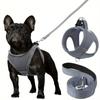 Ultimate Comfort Reflective Step-In Dog Harness and Leash Set - Soft Padded Breathable Mesh Vest with Adjustable Nylon Leash for