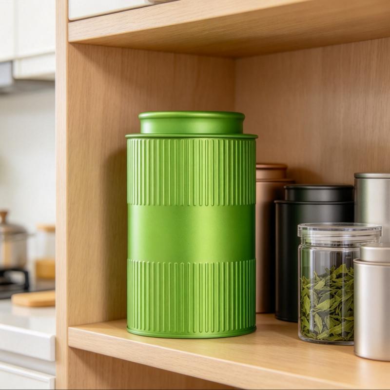 Portable Mini Matcha Powder Can Thick Tinplate Tea Sealed Jar Spice Storage Box Container Box Kitchen Gadgets Household