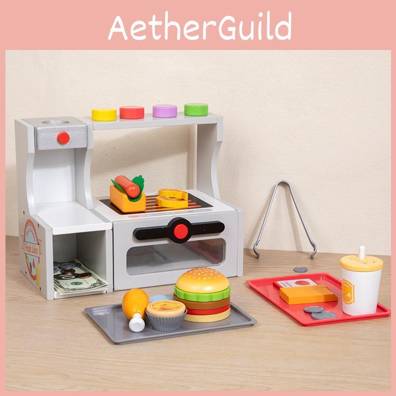 Shop Wooden Role Play Toy With Vending Machine For Creative Play And Gift