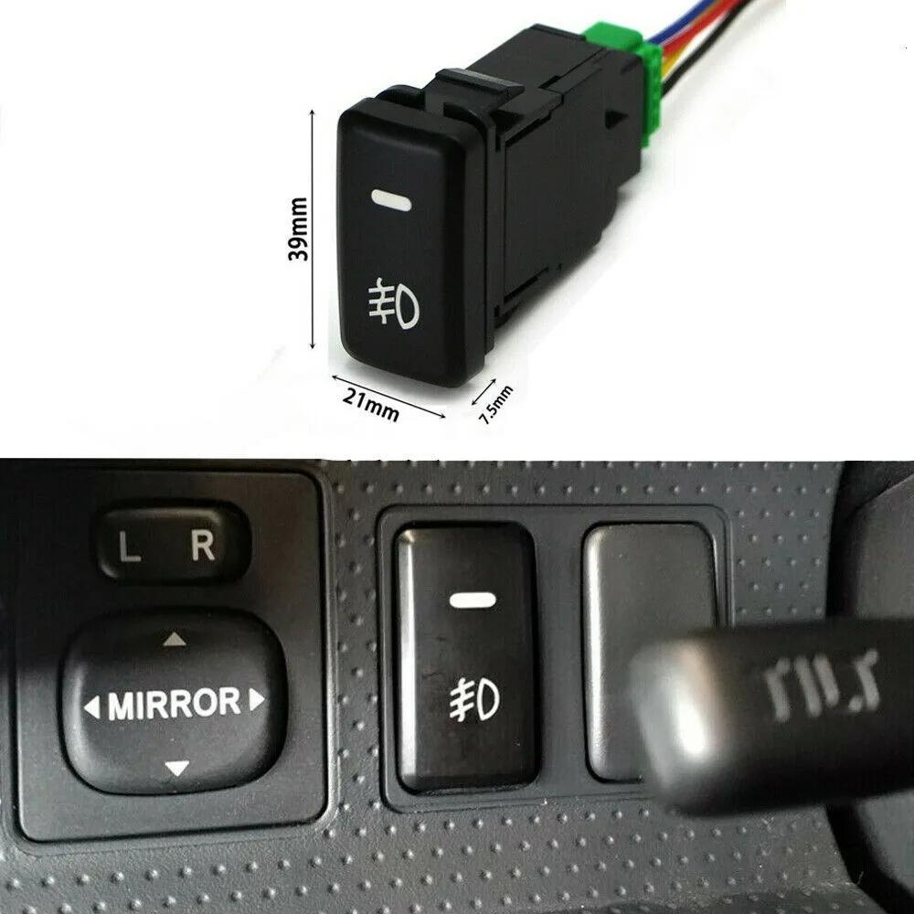 OEM Dual Push On Off Switch Button Strobe LED Lightbar Fog Light DRL For Toyota FJ Cruiser For Tacoma For 4Runner