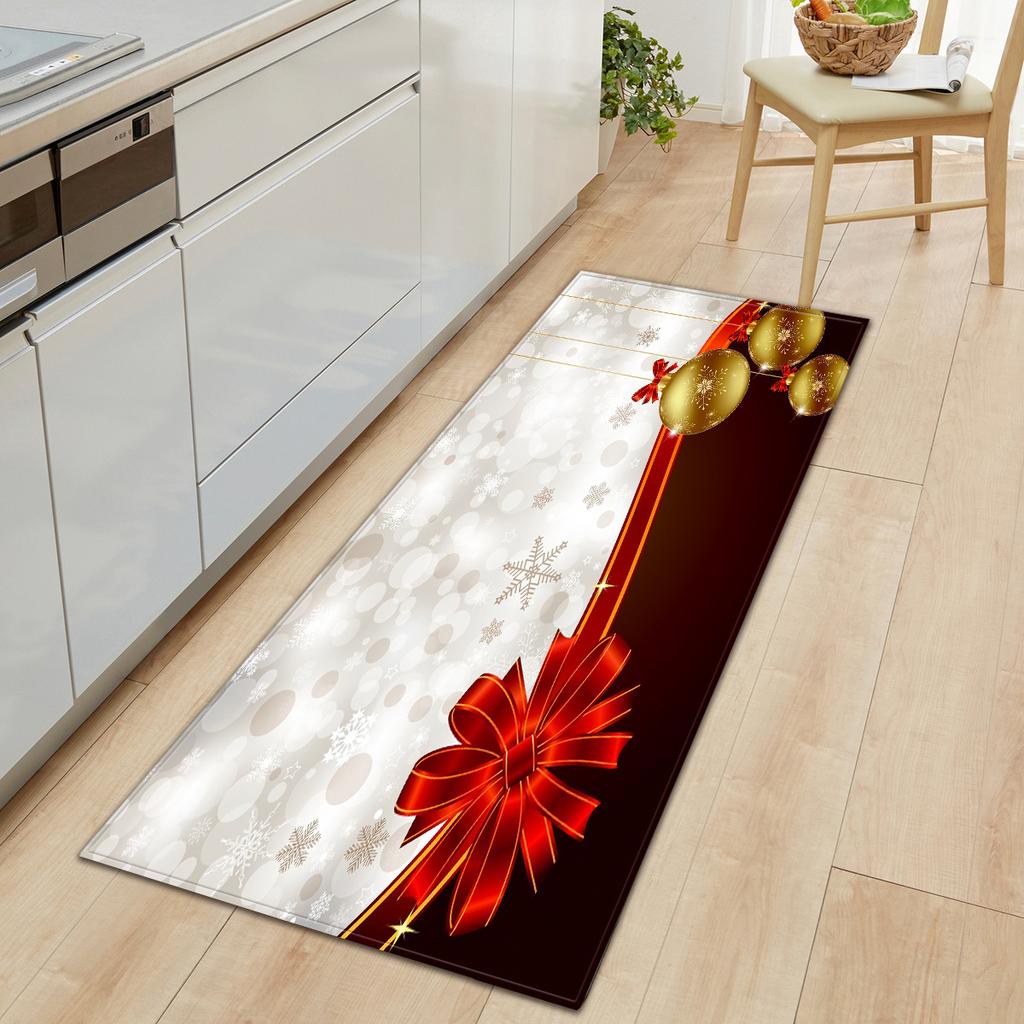 Christmas Kitchen Sand Carpet Doormat Long Floor Mat