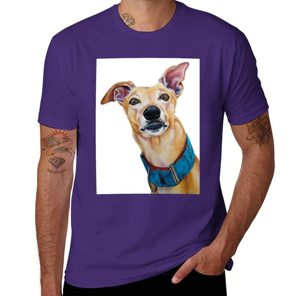 Greyhound - Galgo Espa?ol T-Shirt Vintage-Kleidung Oversizeds Unifarben Herren Große Größen T-Shirts