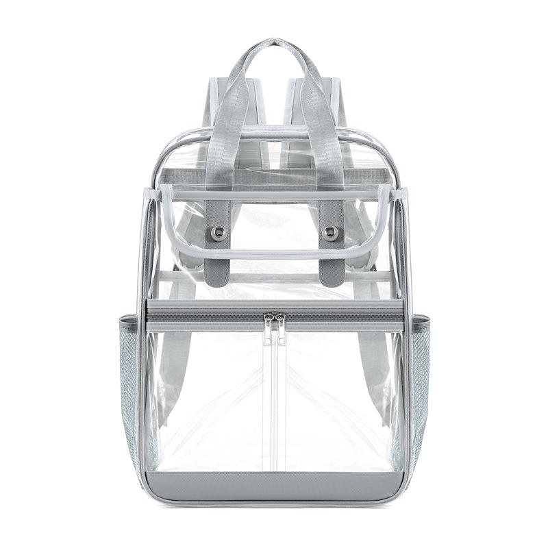 Large Capacity Transparent PVC Backpack for Students
