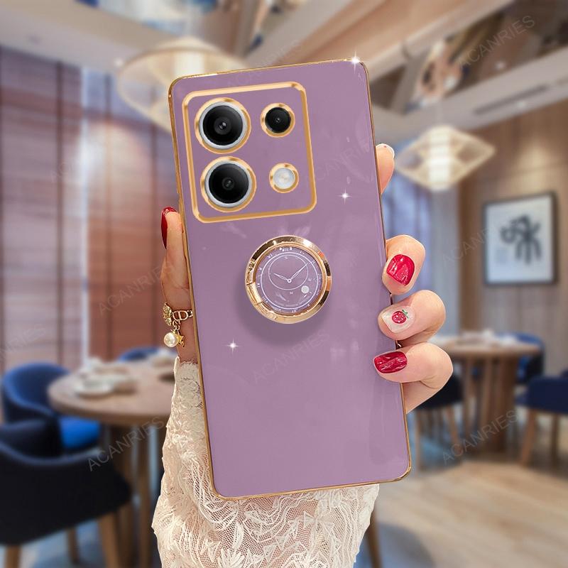 

Poko XF 6 M6pro Роскошный чехол-подставка с кольцом-держателем для Xiaomi Mi Poco X6 M6 F6 Pro 4g 5g X3 Nfc F5 X4 X5 Силиконовая задняя крышка Poco F5