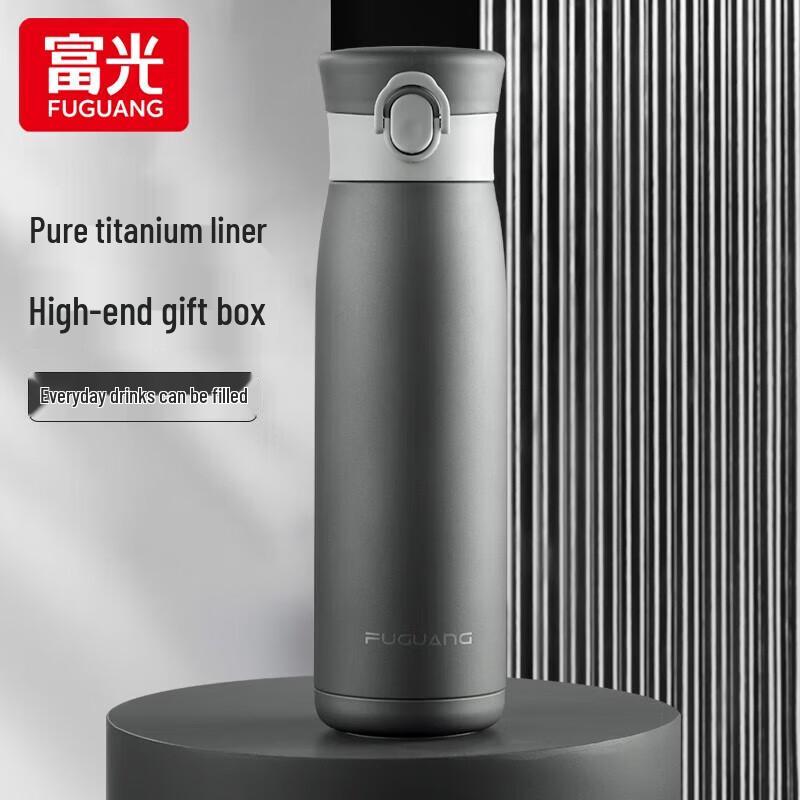 FUGUANG Pure Titanium Insulated Tea Infuser Bottle