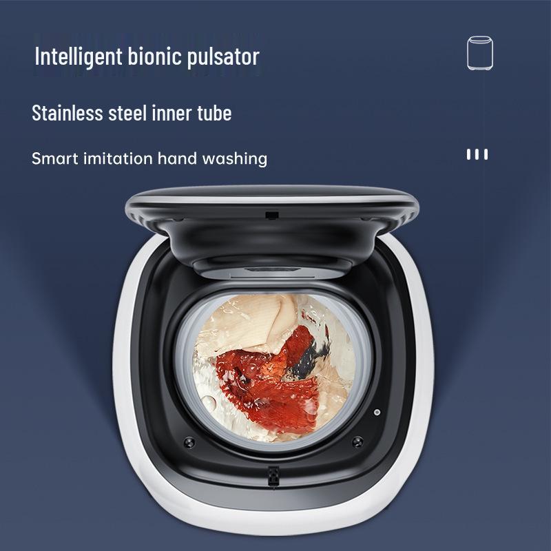 Kompakte vollautomatische Mini-Waschmaschine & Trockner für Unterwäsche und Intimwäsche - Hochtemperaturwäsche, perfekt für Socken