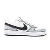 Nike Court Borough White Night Echo Slip Resistant Abrasion Resistant Low top Skateboard Shoes Unisex Black White DV5456-131(Team1715-)
