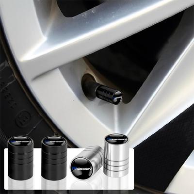 4 szt. Do R DESIGN V60 XC60 XC90 S60 XC40 V40 S80 T6 V90 EX90 S90 V70 Akcesoria Samochodowe Metalowe Nakrętki Pokrywy Zaworów Opon Kół