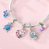 Spring Charms Beads Pendant Copper Flower Butterfly Dragonfly Mushroom Charms Fit Bracelet Woman Man Diy Jewelry