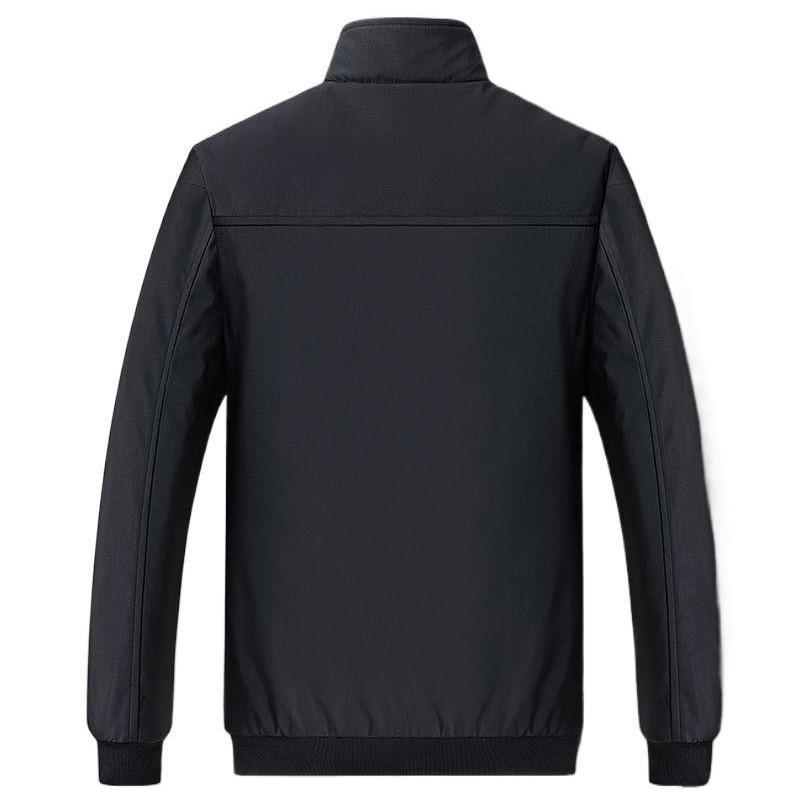 Dad's men's jacket middle-aged and elderly loose autumn and winter velvet warm middle-aged man cotton-padded casual jacket