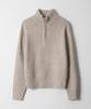 DTHIRTYONE Half-Zip Turtleneck Sweater (Beige)