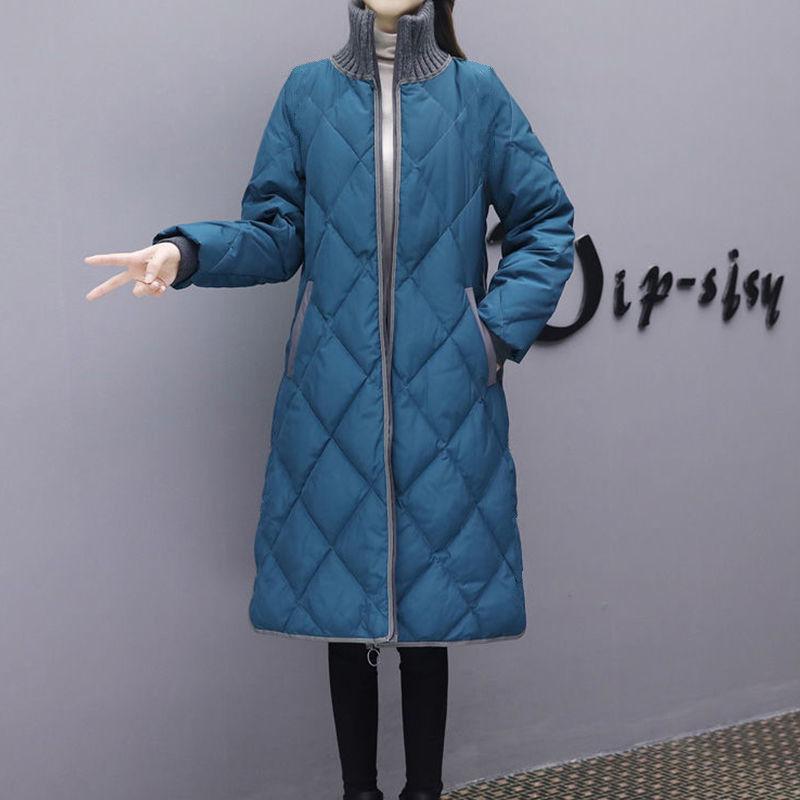 Down Cotton-padded Clothes for Women's Long Models, New Loose Large-size Cotton-padded Jackets, and Winter Thickened Cotton-padded Jackets.