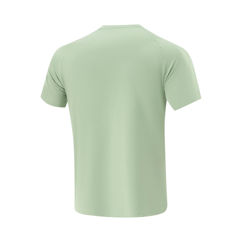 Li Ning Herbal Tea T Comfortable Simple Round Neck Pullover Casual Sports Short Sleeve T-Shirt Men T-Shirts Bean-Green ATSV267-7