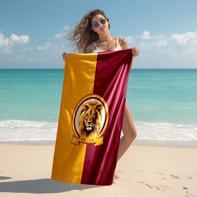 1 pièce Équipe de Football (2) Serviette de plage, Confortable et épaisse, et Serviette de natation/bain/pique-nique/camping, Convient aux plages en bord de mer