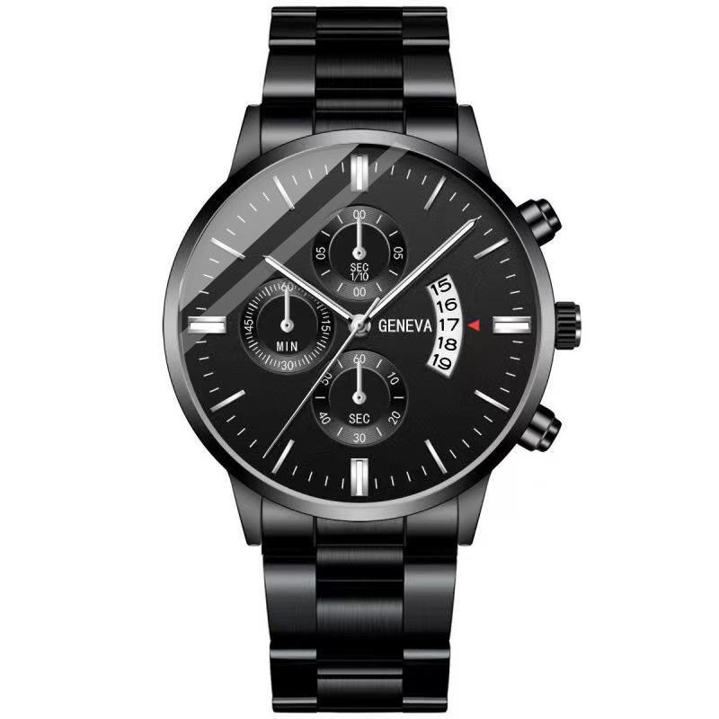 2025 Fashion Men Stainless Steel Watch Luxury Calendar Quartz Wrist Watch Mens Business Watches for Man Clock Montre Homme