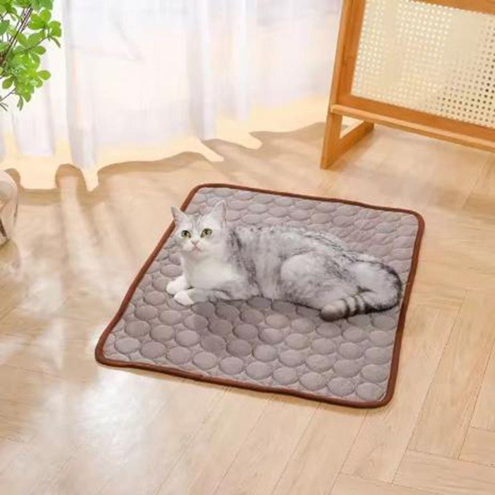 Non-Slip Pet Ice Pad Bite Resistant Pet Sleeping Pad Comfortable Dog Cooling Mat Summer
