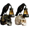 Vintage Halloween Resin And Figurine – Spooky Desktop Decoration For Haunted Holiday Ambience