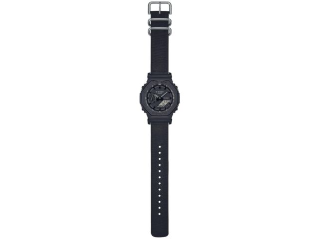 CASIO G-SHOCK GA-2100BCE-1AJF Watch All Black CORDURA Eco Fabric Band 45.4mm NEW