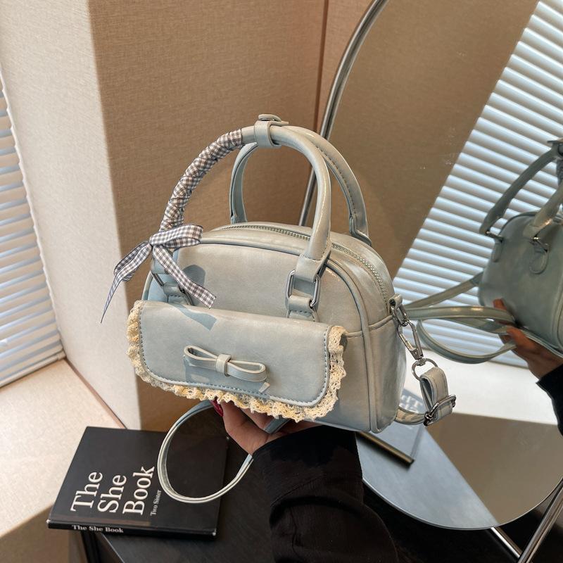 

Портативная модная сумка-подушка с бантом 2025 лето универсальная сумка через плечо премиум сумка-мессенджер сумка синий