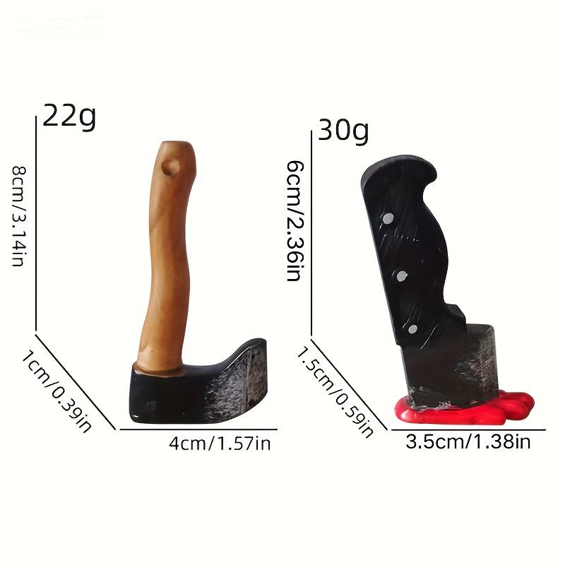 Fake Knife Fridge Magnet Creative Funny Knife Decoration Magnetic Memo Holder Novelty Home Kitchen Decor 2PCS