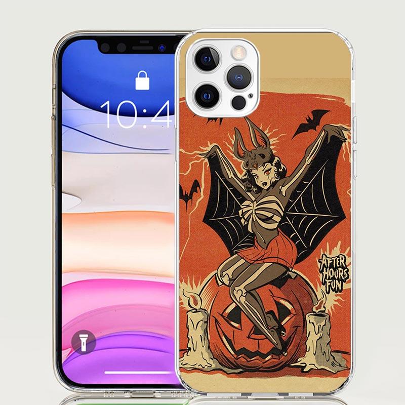 

Sexy Halloween Beauty Girls Phone Case for Apple iPhone 17 Air 16 15 Plus 14 + 13 Mini 12 11 Pro Max 7 8 SE 16Max Soft Shell Cov iPhone 13
