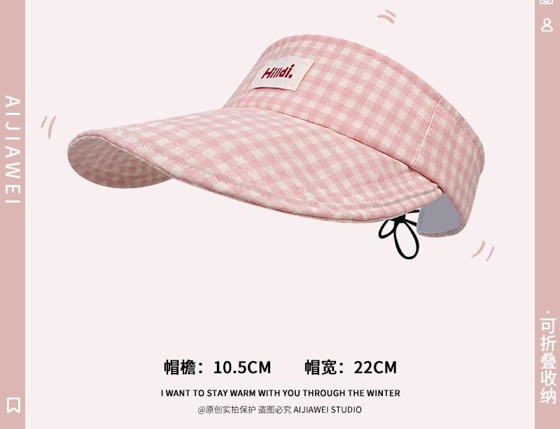 2025 Small Fresh and Sweet Bow Empty Top Hat Spring and Summer UV Protection Versatile Sunshade Sun Protection Cap
