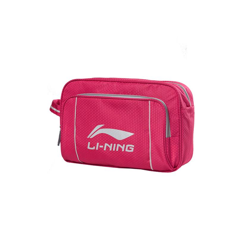 Li-Ning Waterproof Large Capacity Outdoor Portable Leisure Nylon Storage Bag Swimming Bag Unisex Bags Red LSJL749-3 Red/White
