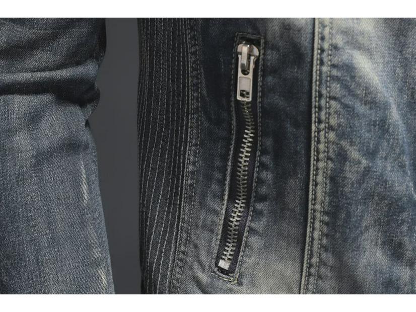 Marvel Venom Herren Retro Stehkragen Jeansjacke - Lässiger europäischer/amerikanischer Stil, Große Größe, Ideal zum Radfahren/Motorradfahren