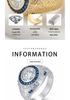 Men's Retro Hip Hop Moissanite Ring - S925 Sterling Silver, 3 Carat Trendy Fashion Jewelry