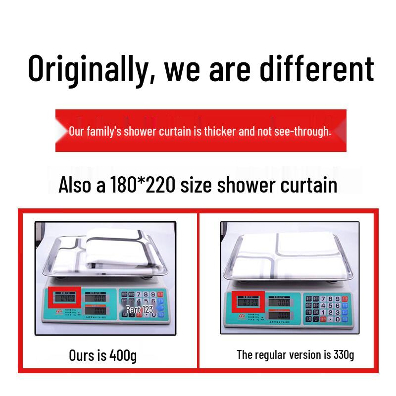 LIEI Waterproof Shower Curtain Set