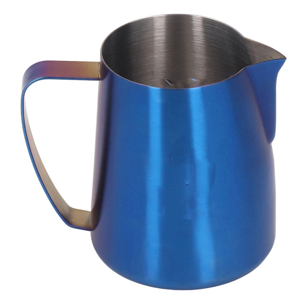 Frothing Pitcher Eagle Spout Prevent Spilling 304 Stainless Steel Frother Cup with Handle for Milk Coffee 420ml