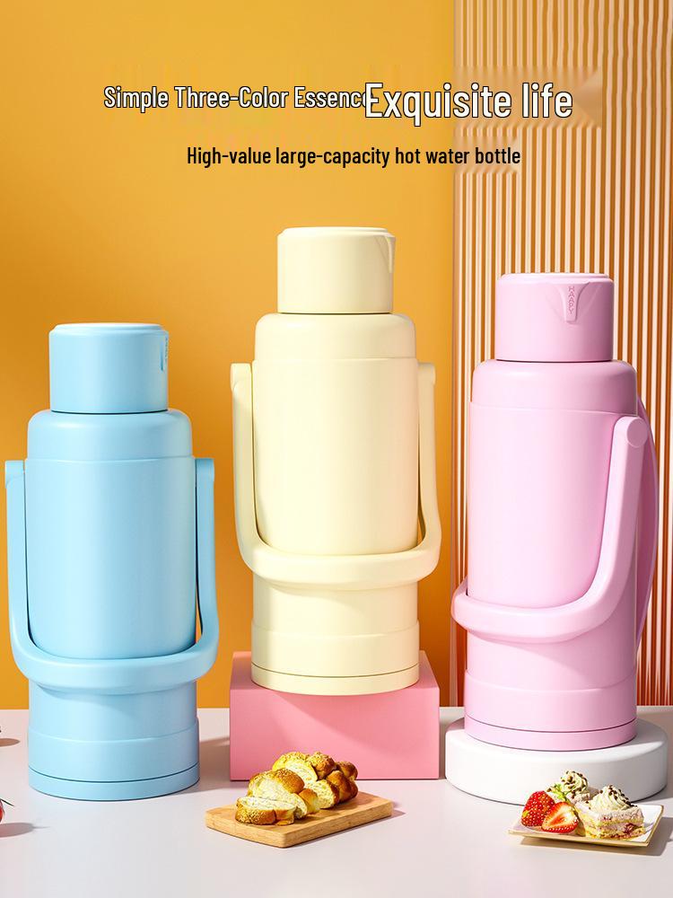 3.2L Large Thermos Flask with Glass Liner for Dorm, Office, and Home Use