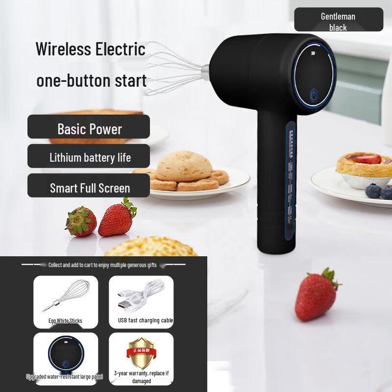 Zhaoran Mini Electric Handheld Egg Beater and Cream Frother