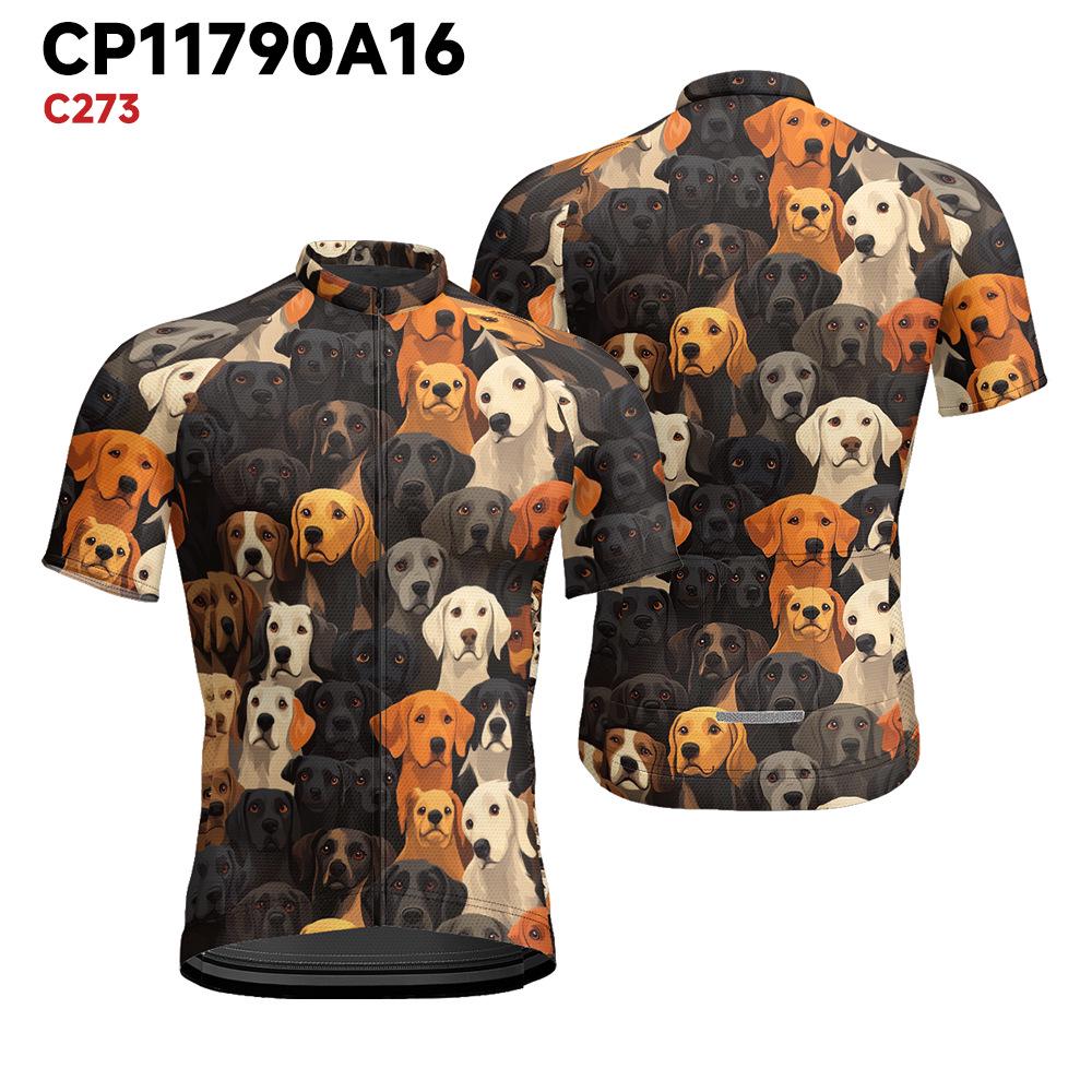 

Men s Personalized Animal Print Cycling Jersey - Quick-Dry, Breathable, Short Sleeve L
