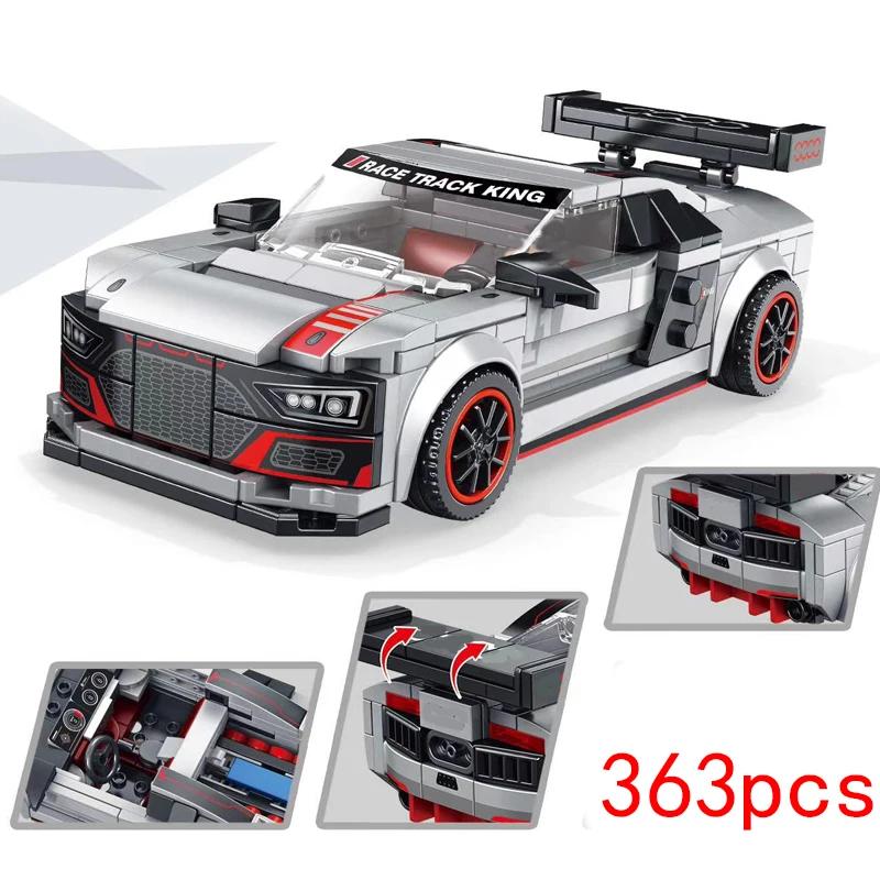 City Speed Sportbil Byggklossar Teknikbil Bil Carro Rennau Voiture Fordon MOC Utbildande Byggleksaker