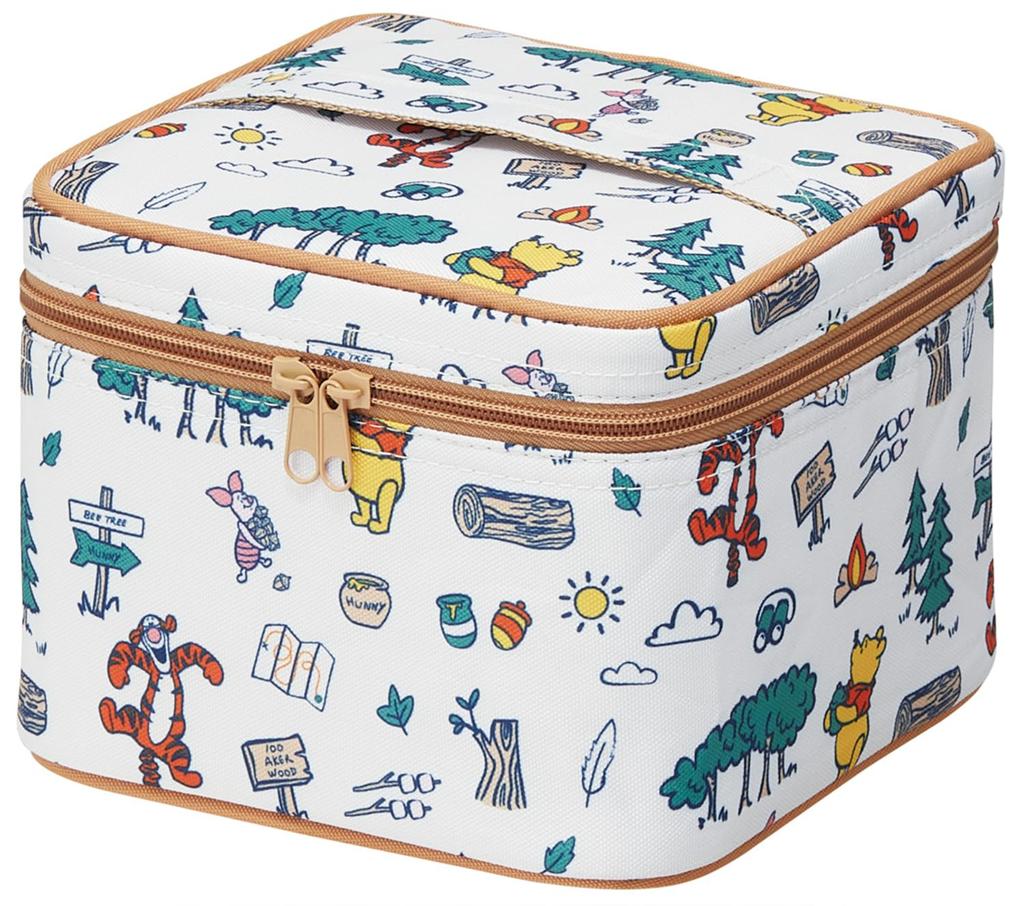 Skater Picnic Bento Box with Insulated Bag and Ice Disney Winnie the Pooh Made in 2240ml (skater) Pack, Design, Japan, (KCPC2)