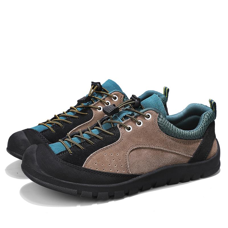 

Дышащая мужская обувь для улицы 2024 года, универсальная мужская повседневная обувь, кожаная модная обувь для ходьбы на плоской подошве, мужские кроссовки с противоскользящей шнуровкой 46 зелёный