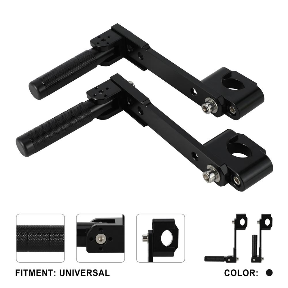 

Pair Adjustable Motorcycle Foot Latches for 22‑32mm Crash Bar Brackets