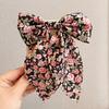 Korean Sweet Ribbon Bows Duckbill Clip Hairpin Print Hair Clips For Women Girls Trendy Barrettes Headwear Hair Accessories