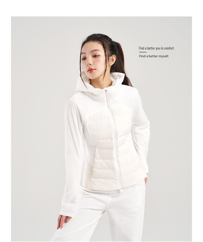Women's Winter Slim Fit Short Down Jacket - 90% White Duck Down, Warm, Flattering, and Sporty